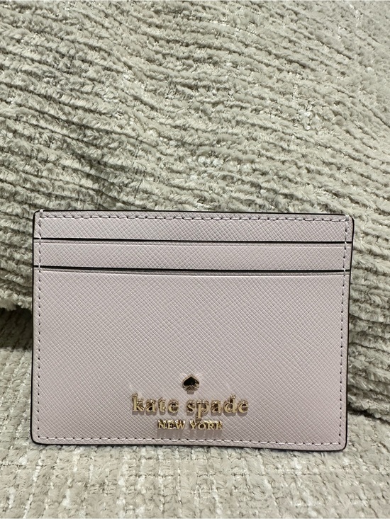kate spade Handbags - NWT-Kate Soade Pale Pink Saffiano Leather Card Holder